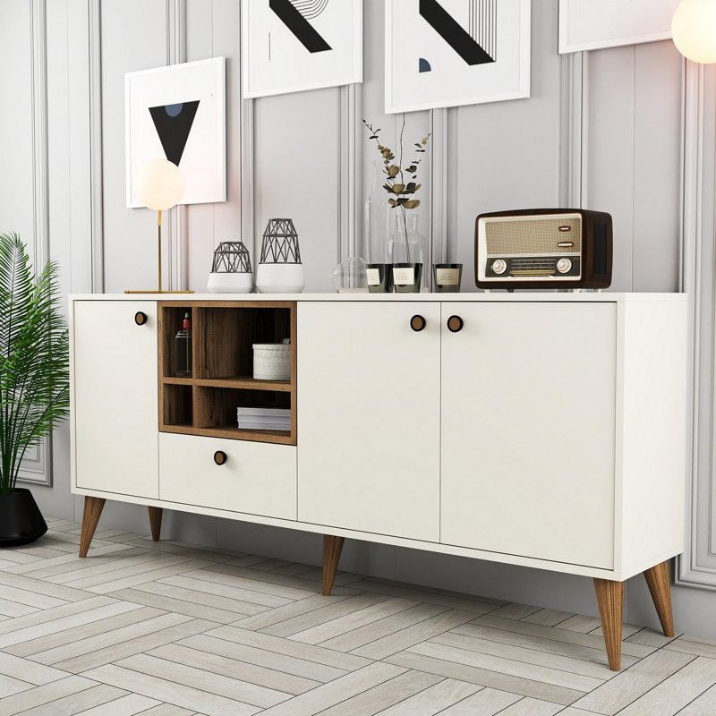 Hommy Craft 81cm Sideboard, Cream
