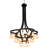 Cretella 34 - Light Steel Dimmable Tiered Chandelier