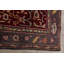 Tapis décoratif en laine rouge agra rouge de conception unique 3 pi 11 po x 5 pi 4 po noué à la main
