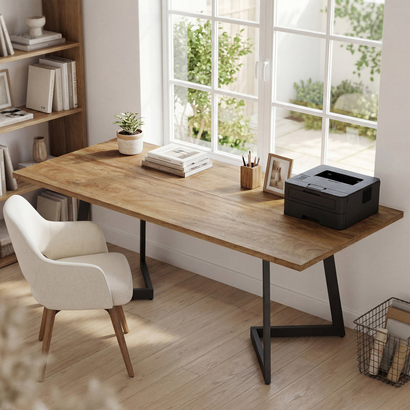 Metal Base Executive Desk
