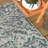 Truman Bohemian Medallion Textured Weave Teal/Gray Indoor/Outdoor Rug-831645327