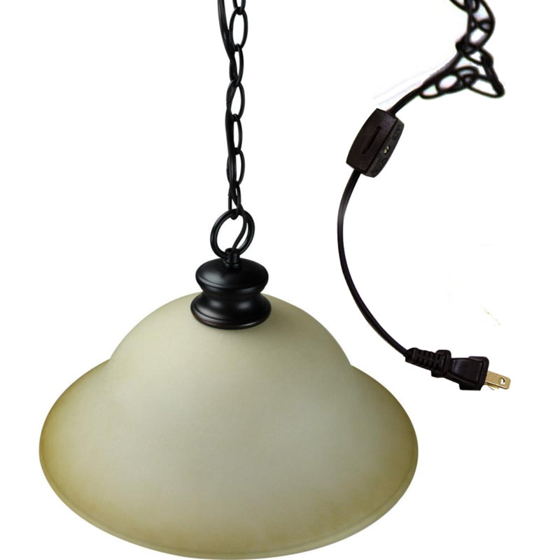 Munch 1 - Light Single Pendant, Warm Amber, Oil Rubbed Bronze