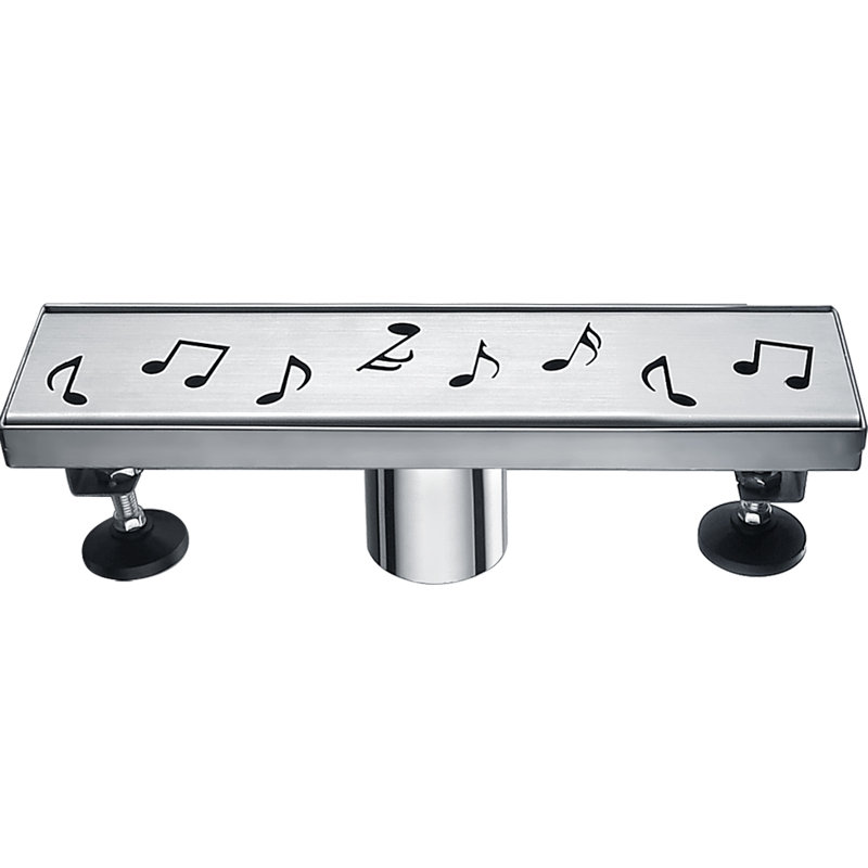 Seine River Series 12 Inch Long Stainless Steel Linear Floor Shower Drain