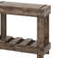 Table d'entrée Vintage - Bois de sapin massif avec grain naturel, rivet en métal et planche-1039339155