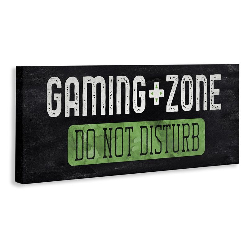 Ne pas déranger la zone de jeu, design par CAD Designs, H 13 po x l 30 po