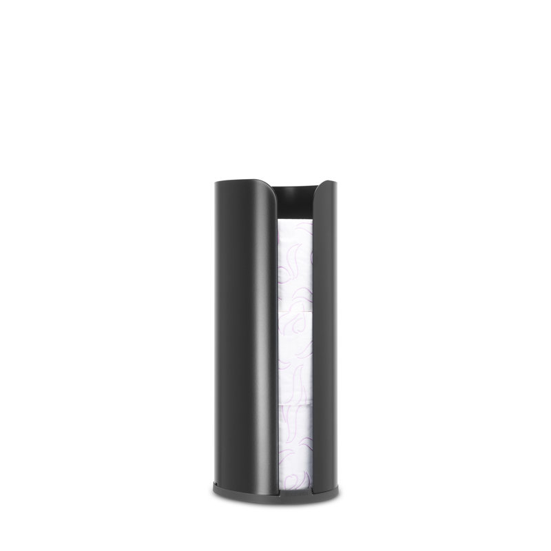 Brabantia ReNew Toilet Paper Roll Dispenser, Matte Black