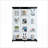 Cabinets, Modern Extra Large 4-Shelf Display Cabinet with Solid Wood, Easy Assembly | Black | Glass-632510865