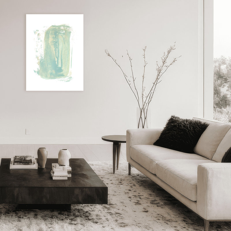 'Sea Green Wave' Framed Print Wall Art, 16" H x 12" W x 1.5" D, Wrapped Canvas, Does Not Apply