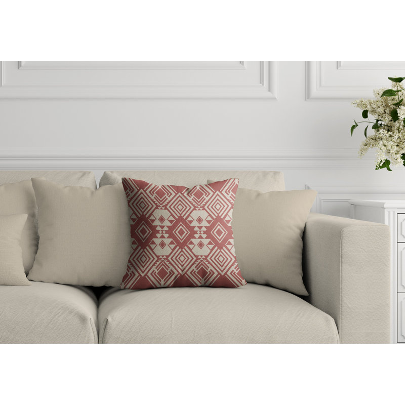 Housse et insert de coussin extérieur d'extérieur, L 15 po x H 15 po, Rose