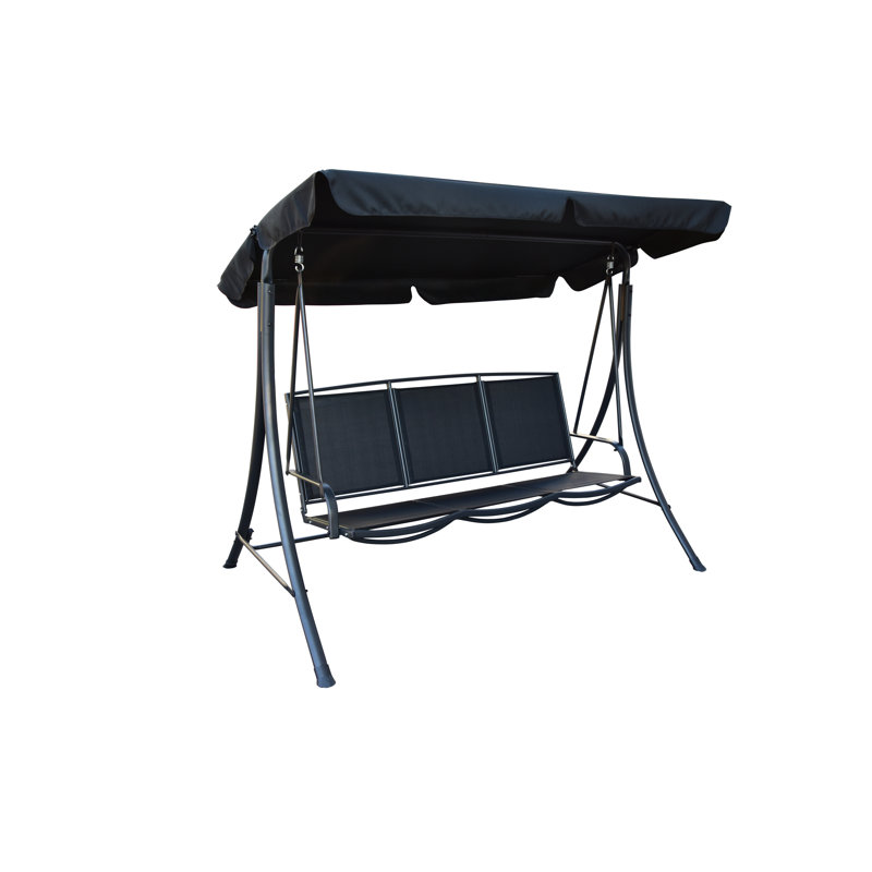 Aarjan 3 Person Porch Swing with Canopy