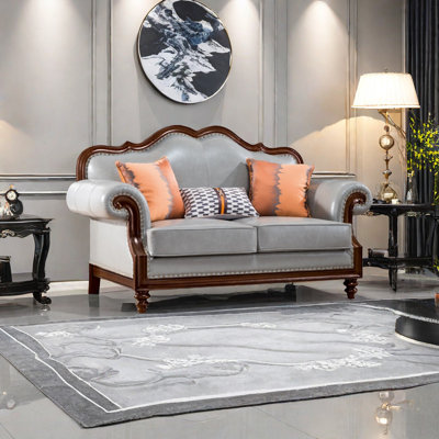 68.5'' Leather Loveseat