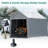 8x14 Ft Heavy Duty Waterproof Carport Canopy with Removable Sidewalls & Zipper Doors – All-Season Outdoor Storage Shelter for Motorcycle, Bike, Garden Tools