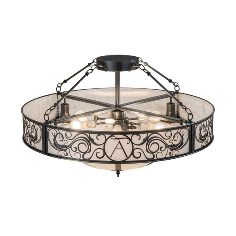 Toulouse 13 - Light Semi Flush Mount
