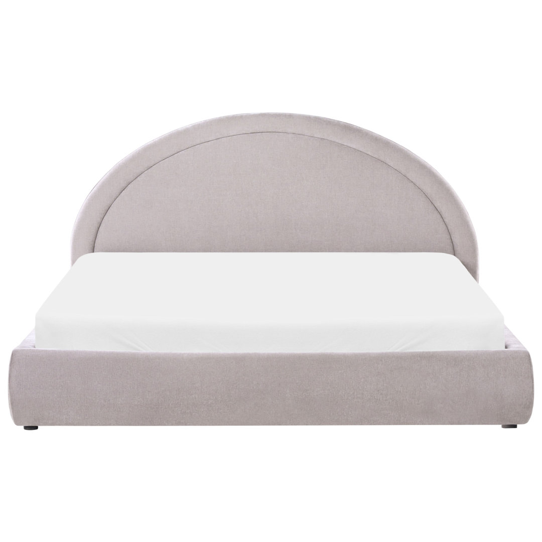 Ottoman Bed Fabric MOUZON 160 x 200 cm (EU King Size) Taupe