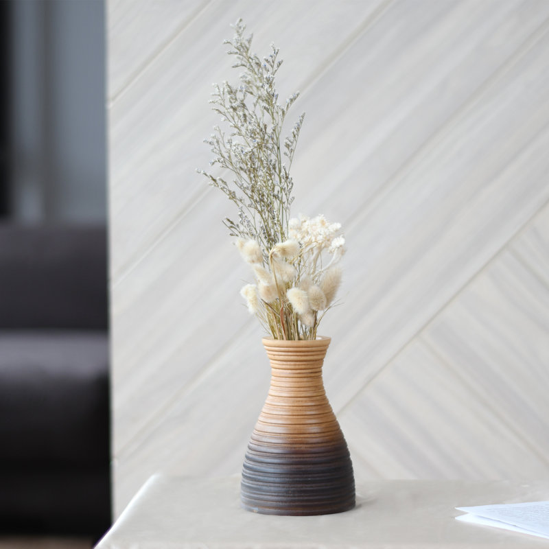 Sebrina Wood Floor Vase