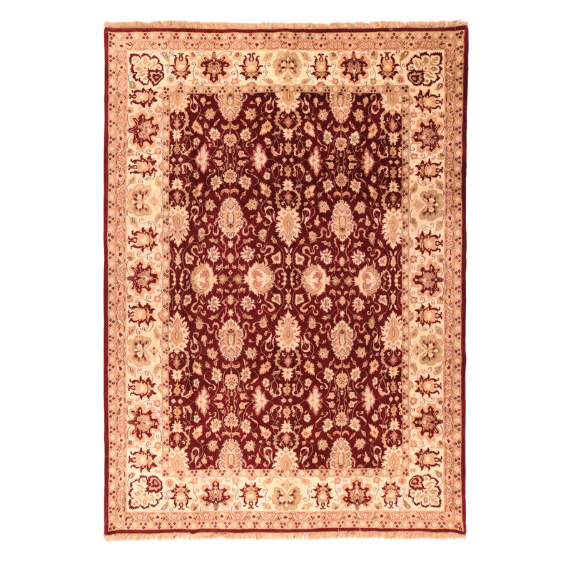 Victor Gallery Rich Chocolate Floral Wool Area Rug
