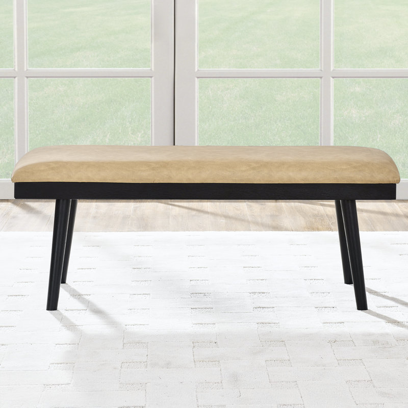 Lucia Vida Faux Leather Upholstered Dining Bench