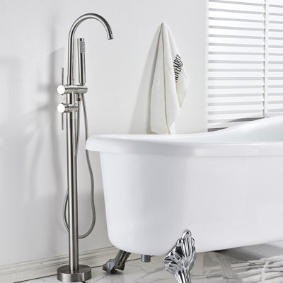 Akaash Floor Clawfoot Tub Faucet Bath Filler