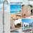 316 Stainless Steel Freestanding Outdoor Shower with Handheld Shower and Footwash Spout
