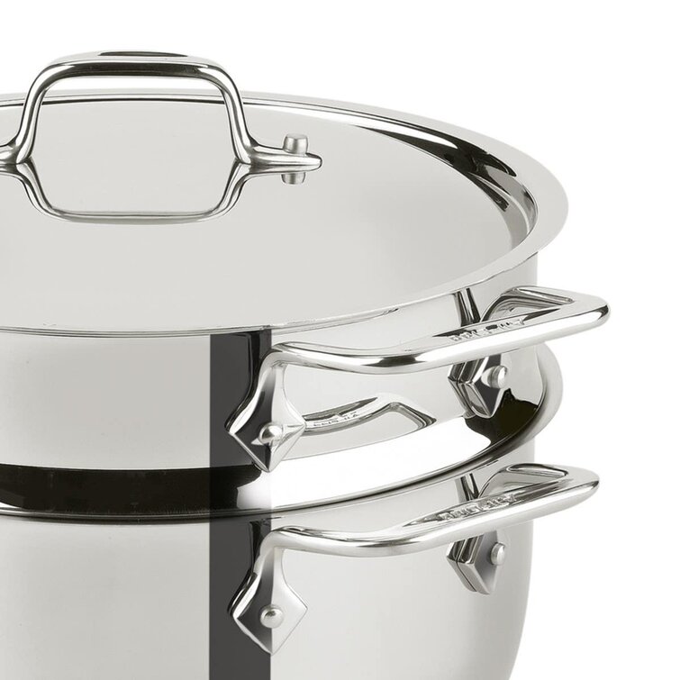 All-Clad Stainless Steel 6-Qt Pasta Pot with Lid