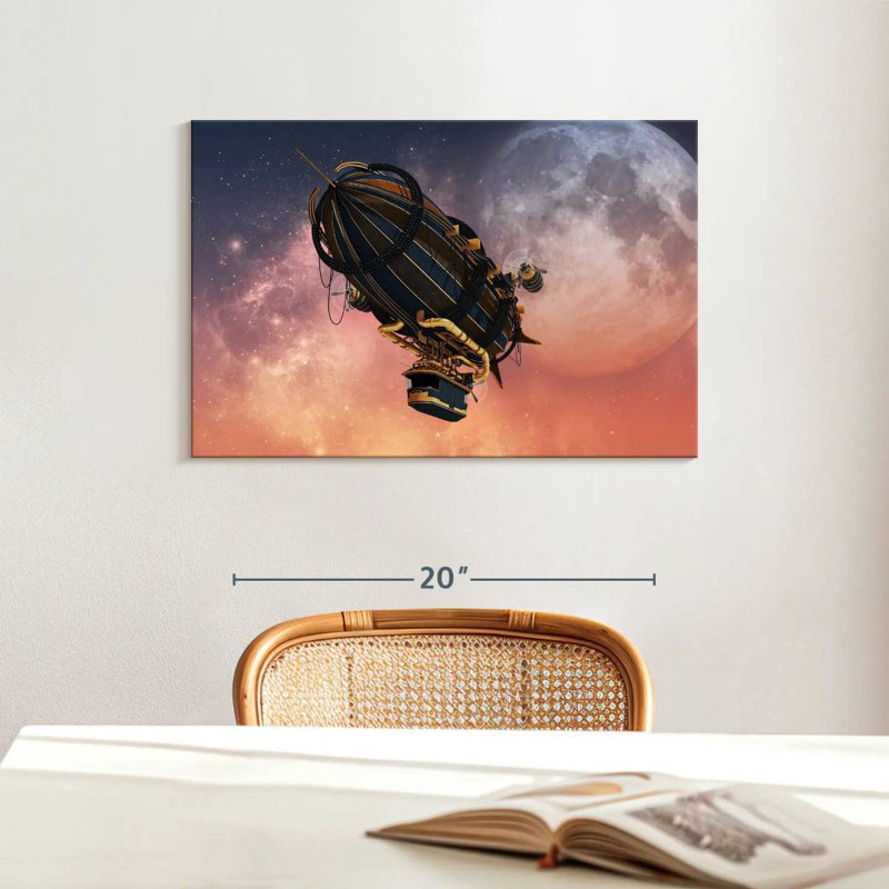 Mehar Steampunk Zeppelin, 16" H x 24" W