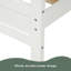 Lit plateforme en bois avec tête et pied de lit-407509759