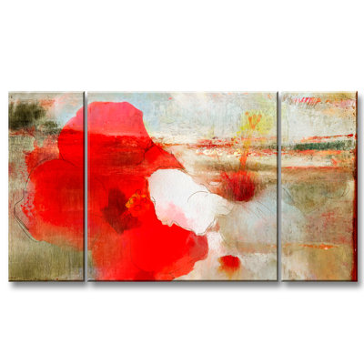" Painted Petals LXII " by Tristan Scott 3 - Pieces