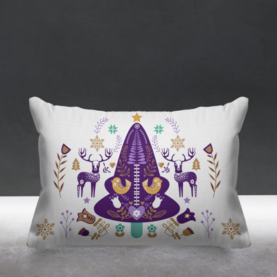 Outdoor Reversible Throw Pillow