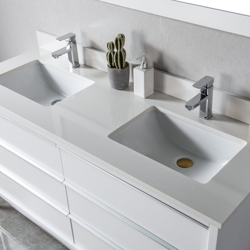 Ensemble de meuble-lavabo double 60 po Ely