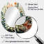 Miroir mural ovale vert et blanc-966873650