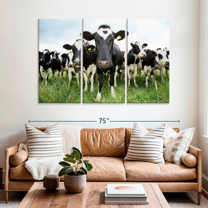 Brampt Holstein Cows, 42" H x 65" W