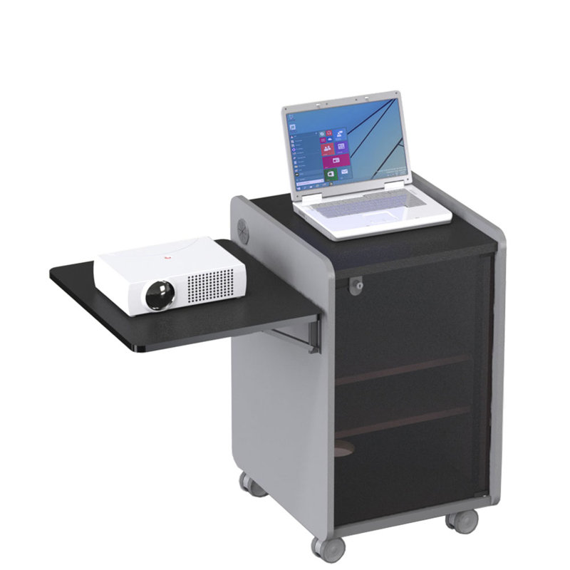 34.5'' H x 41.75'' W Laptop/Tablet Storage Cart with Wheels