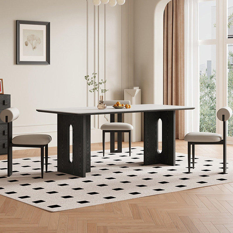 Table de salle à manger Rhion, H 29,5 po x L 78,7 po x l 35,4 po