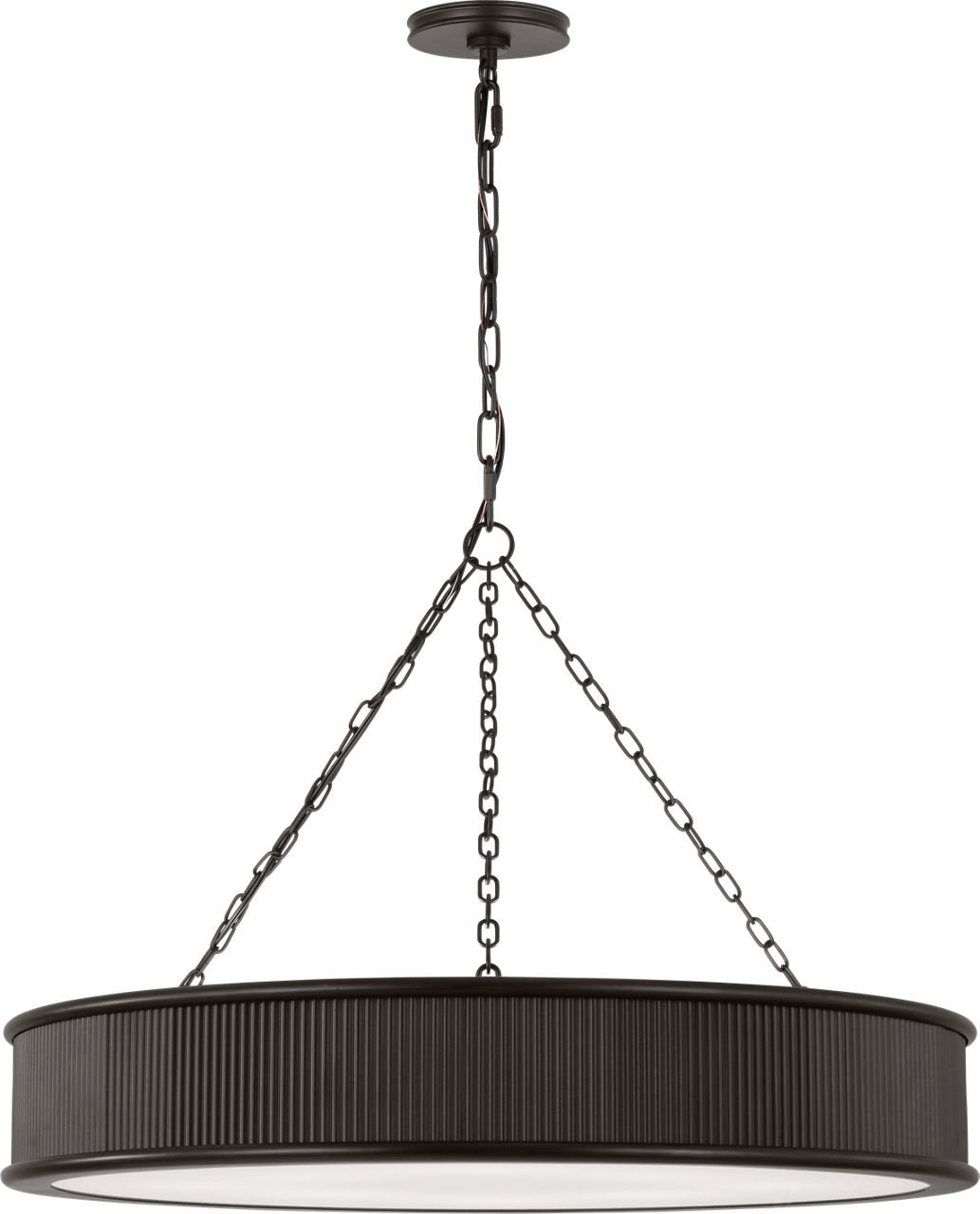 Rigsby Chandelier, Aged Iron, 4.5" H x 27" W x 27" D, 8