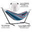 Double Cotton Hammock with Space-Saving Steel Stand including Carrying Bag