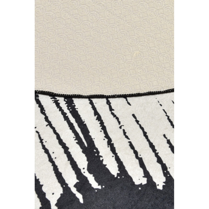 Premium Round Area Rug, 79.0 Inches, 100% Polyester, 0.16-Inch Pile Height | Antibacterial, Non-Slip Underside, Machine Washable | Perfect for Living Room, Bedroom, and Dining Areas, Soft & Durable Design
