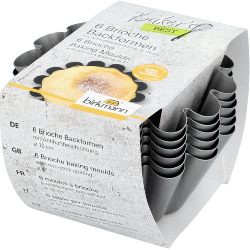 BAKERS BEST Brioche Set 6/ST Round 4X1.5"