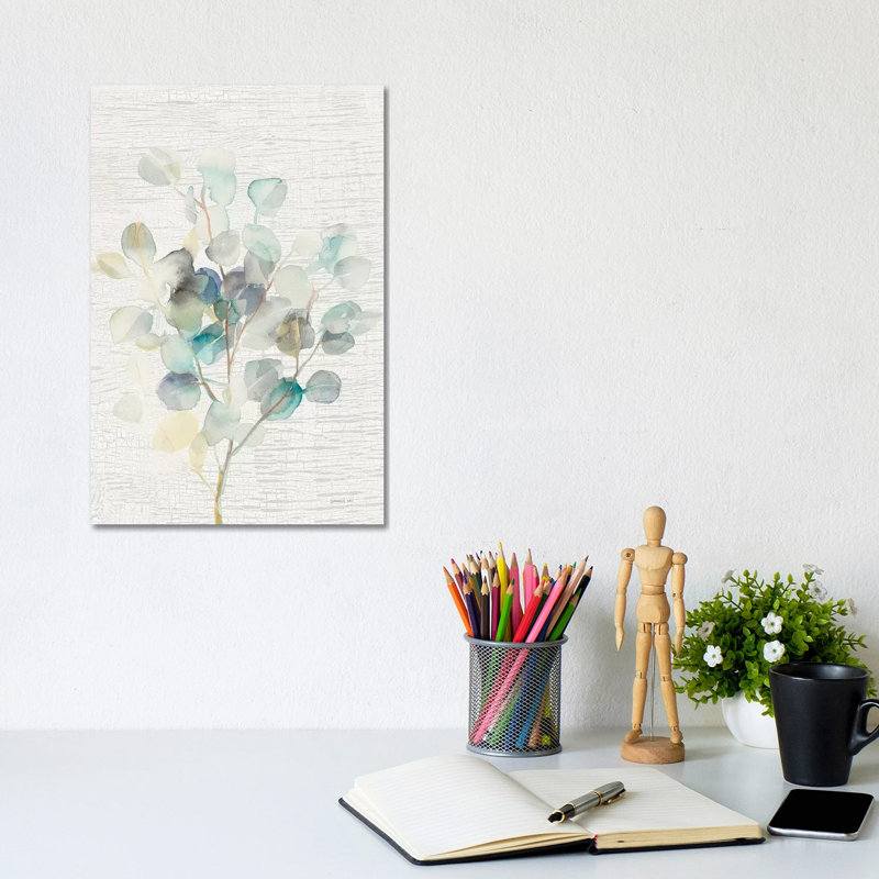 Eucalyptus III vintage par Danhui nai, reproduction d’art, Pas de tapis, Toile tendue, H 12 po x l 8 po x P 0,75 po