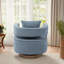 Fauteuil demi-tonneau moderne pivotant avec dossier ouvert-652721212