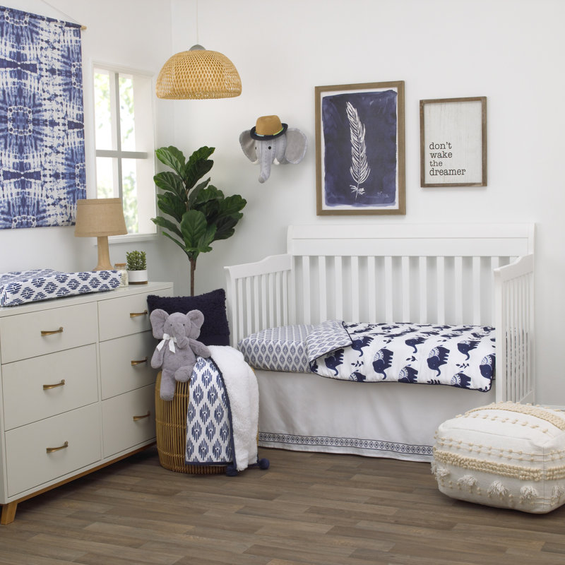 Drap-housse de lit de bébé 100% coton géométrique Highland