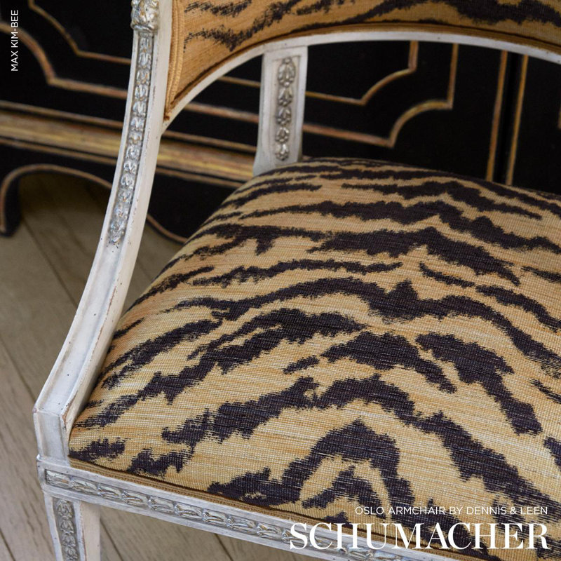 Shivalik Hills Tiger Fabric, Gold