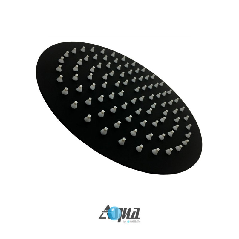 Matte Black Modern Ceiling Mounted Rain Shower Set
