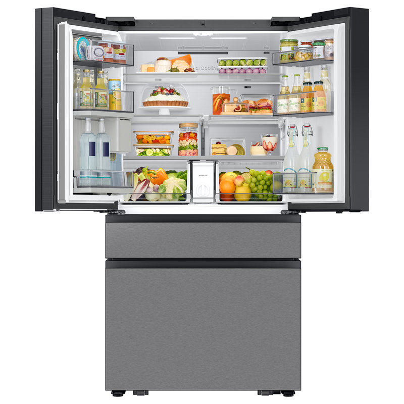 Samsung Bespoke 29 cu. ft. 4-Door French Door Refrigerator with AI Family Hub+ & AI Vision Inside, Stainless Steel