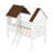 Unique Twin Size Wood House Bed for Kids' Fun and Comfortable Sleep-122832448