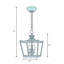 Luminaire suspendu géométrique 3 lumières lanterne Rancourt-550015744