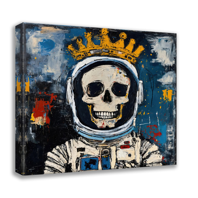 Spaceman 8-Hommage-Basquiat, estampe numérique sur toile tendue avec châssis, H 36 po x l 36 po