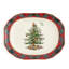 Spode Christmas Tree Tartan Rectangular Platter 14"