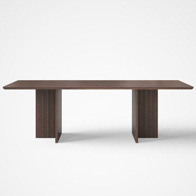 94.5" Round Dining Table For 10 Person, Walnut by Corrigan Studio