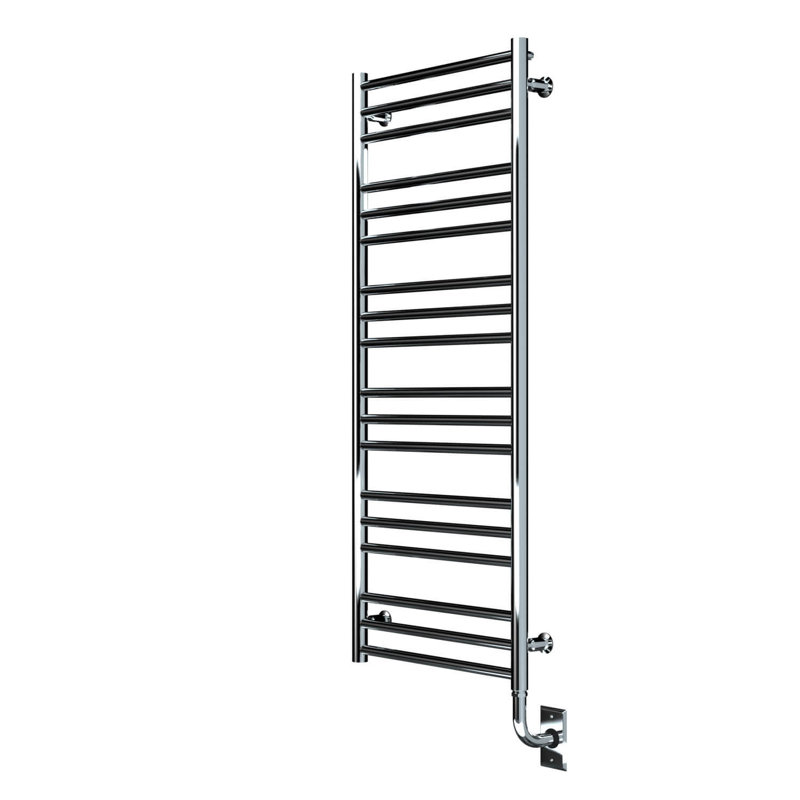 19.5"x47.5" Sorano Wall Mounted Electric Plug-in Towel Warmer Modern Heated Towel Rack - Chrome, Lifetime Warranty, Chrome