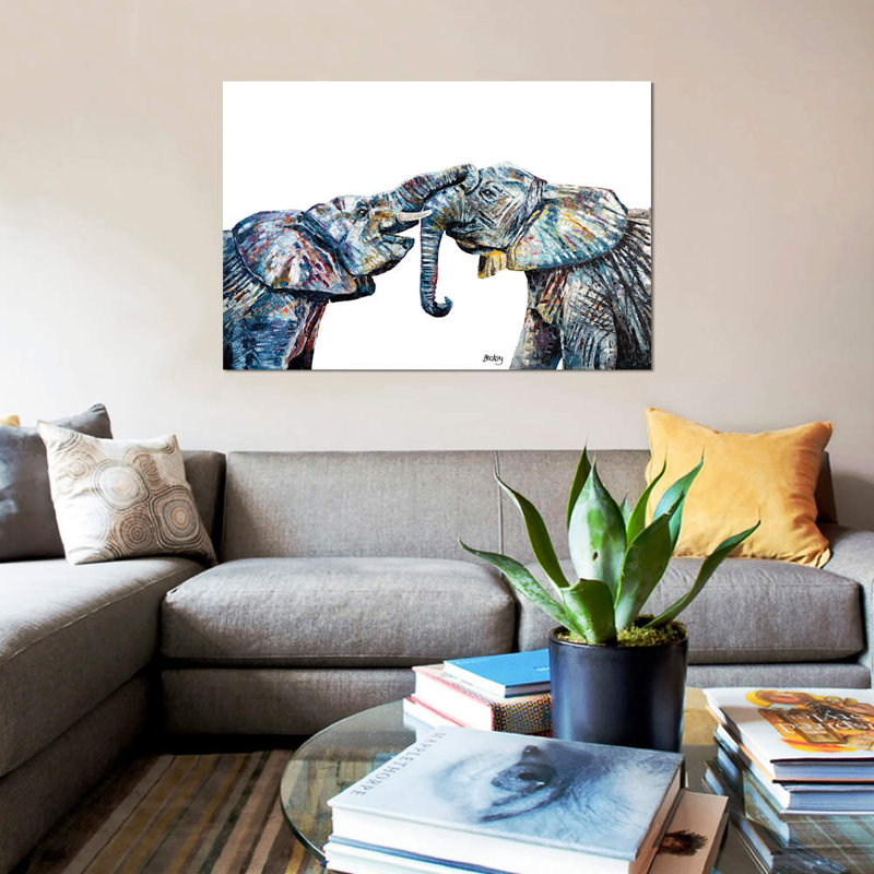 Bahati & Bashasha by Becksy - Wrapped Canvas Print, 66.04 cm H x 45.72 cm W x 1.91 cm D, No Frame